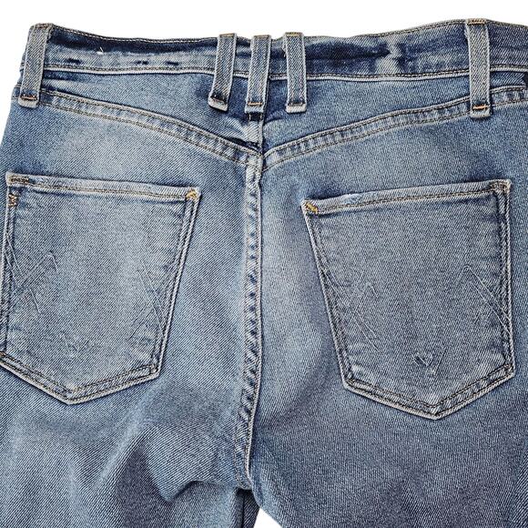 McGuire Denim Ibiza High Rise Ankle Tuxedo Stripe Jeans Style #246A, Size 27 - Picture 7 of 11